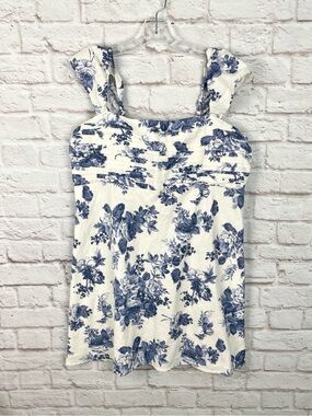 Abercrombie Fitch Emerson Blue Floral Mini Dress Size XL